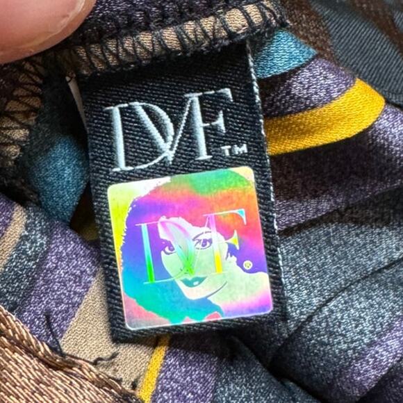 Diane von Furstenberg Multicolor Pleated Flowy Silk Mini Above The Knee Skirt - Picture 3 of 9